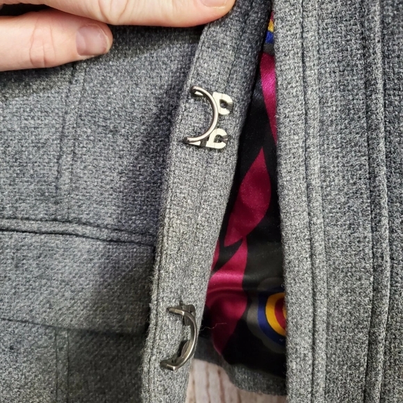 Cynthia Rowley Women's Medium Wool-Blend Hook & Eye Blazer Jacket Coat‎ EUC - Picture 3 of 6